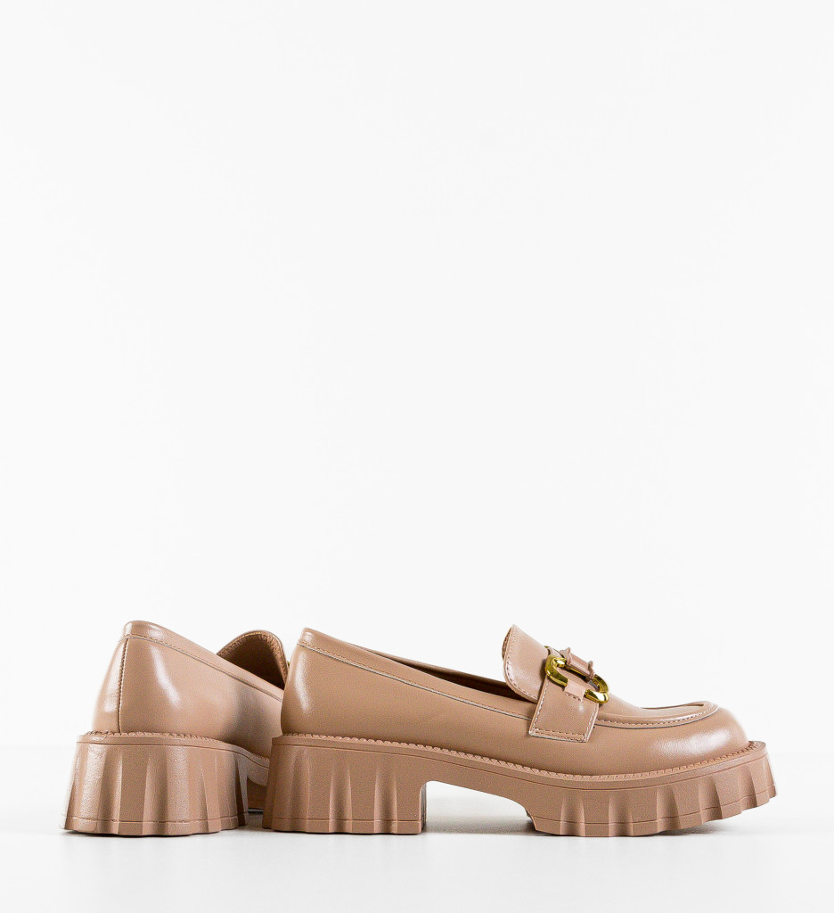 Pantofi Casual Gully Nude - 4 | YEO