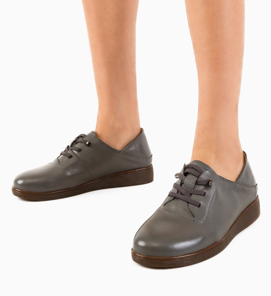 Pantofi Casual Heleg Gri - 3 | YEO