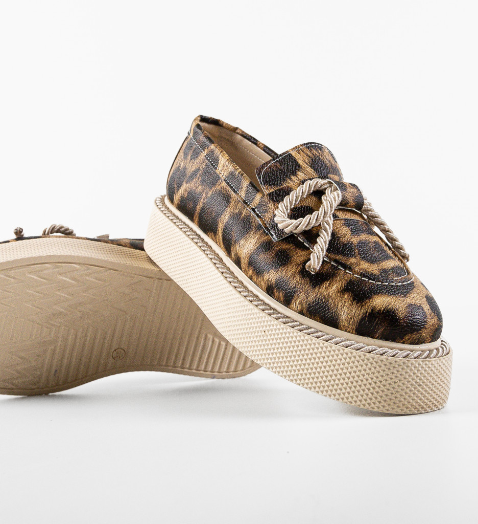 Poze Pantofi Casual Leskus Print DePurtat