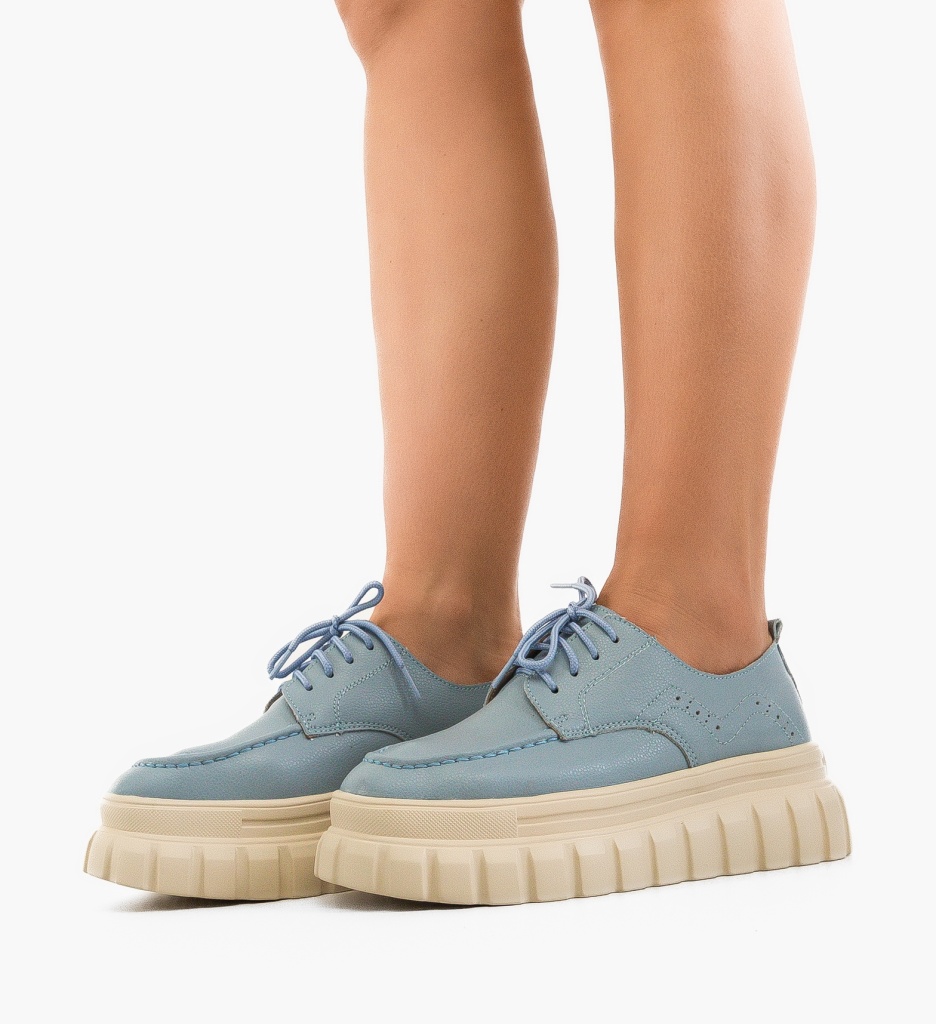 Pantofi Casual Loprem Albastri - 3 | YEO
