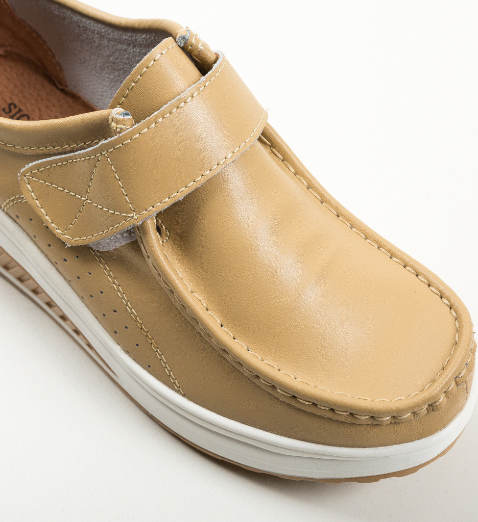 Pantofi Casual Marko Bej - 4 | YEO