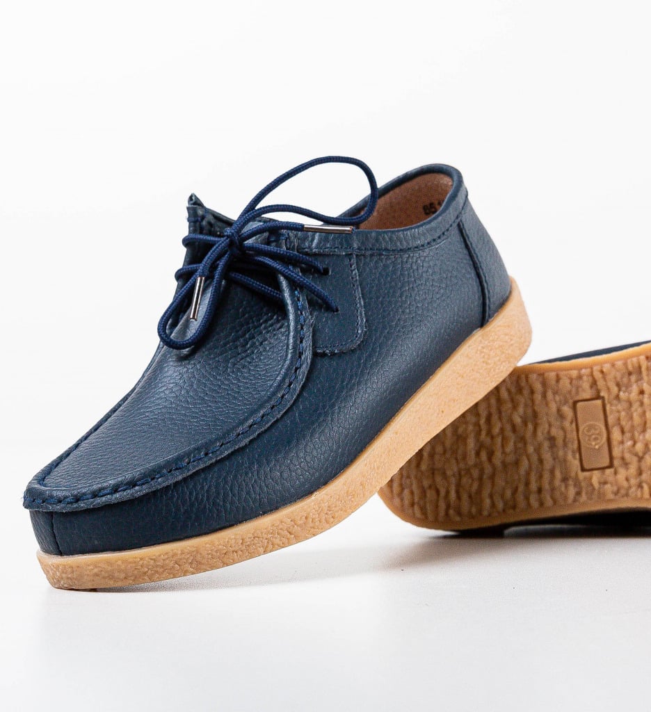 Pantofi Casual Niko Albastri - 5 | YEO