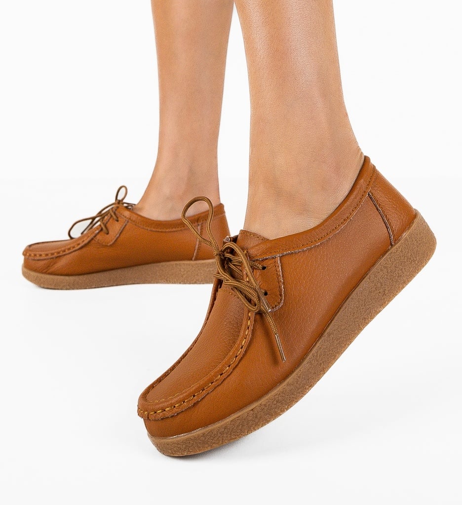 Pantofi Casual Niko Camel - 3 | YEO