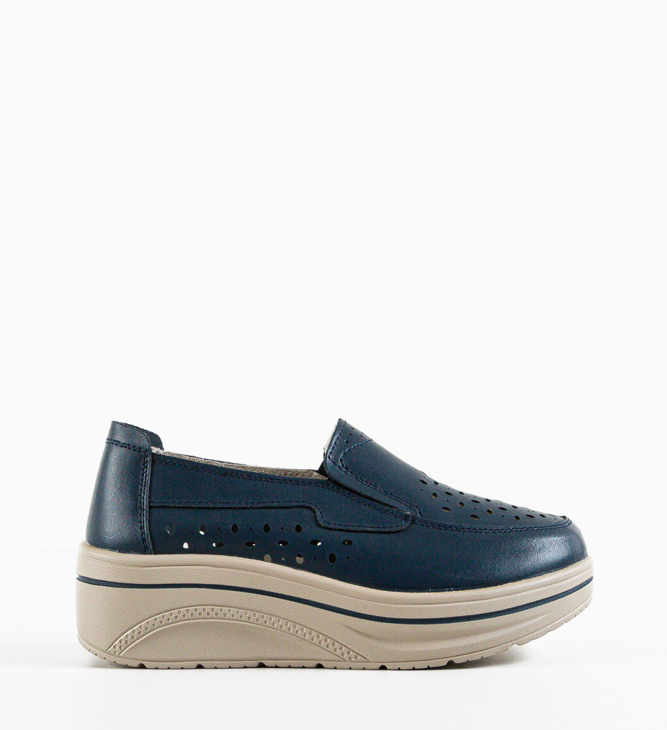 Pantofi Casual Olifram Bleumarin - 4 | YEO