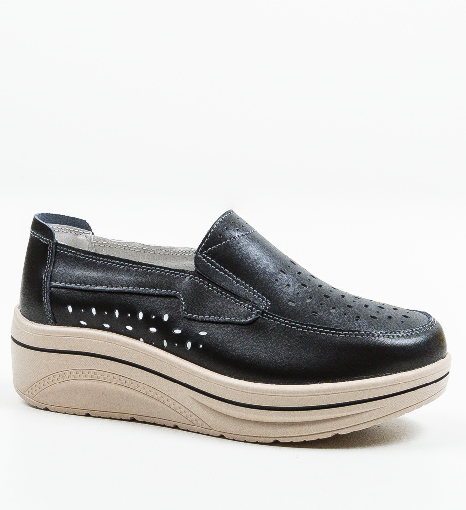 Pantofi Casual Olifram Negri - 3 | YEO