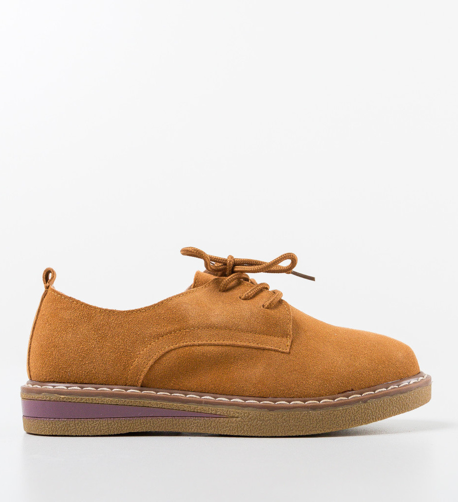 Pantofi Casual Romena Camel - 4 | YEO