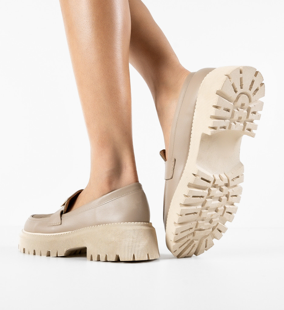 Pantofi Casual Salma Khaki - 2 | YEO