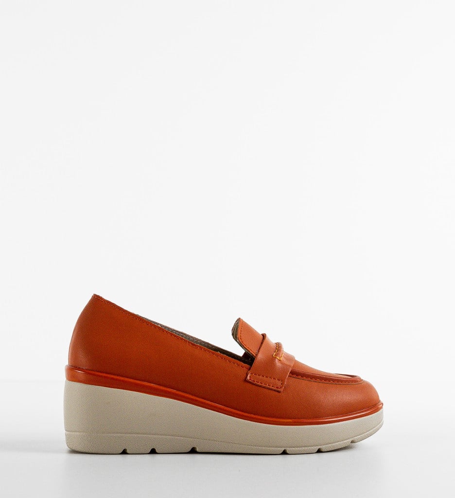 Pantofi Casual Teyana Portocalii - 4 | YEO