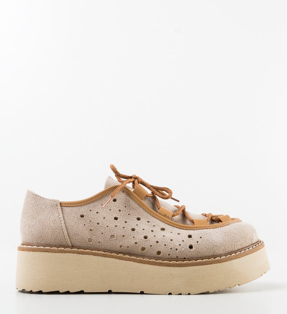 Pantofi Casual Traiv Bej - 4 | YEO