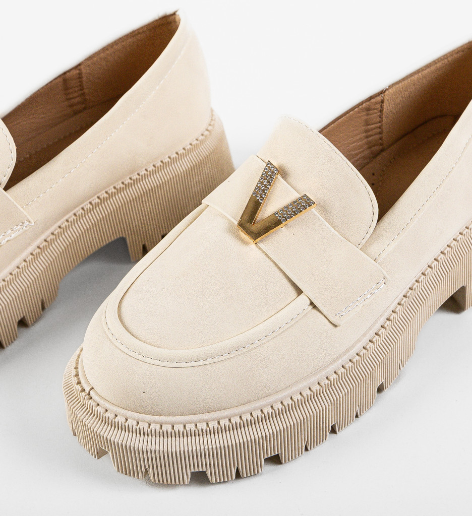 Poze Pantofi Casual Xander Bej depurtat.ro 