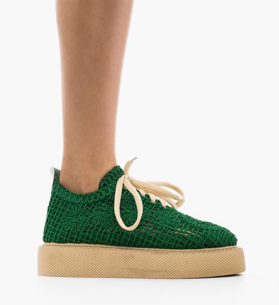 Pantofi Casual Ystory Verzi - 4 | YEO