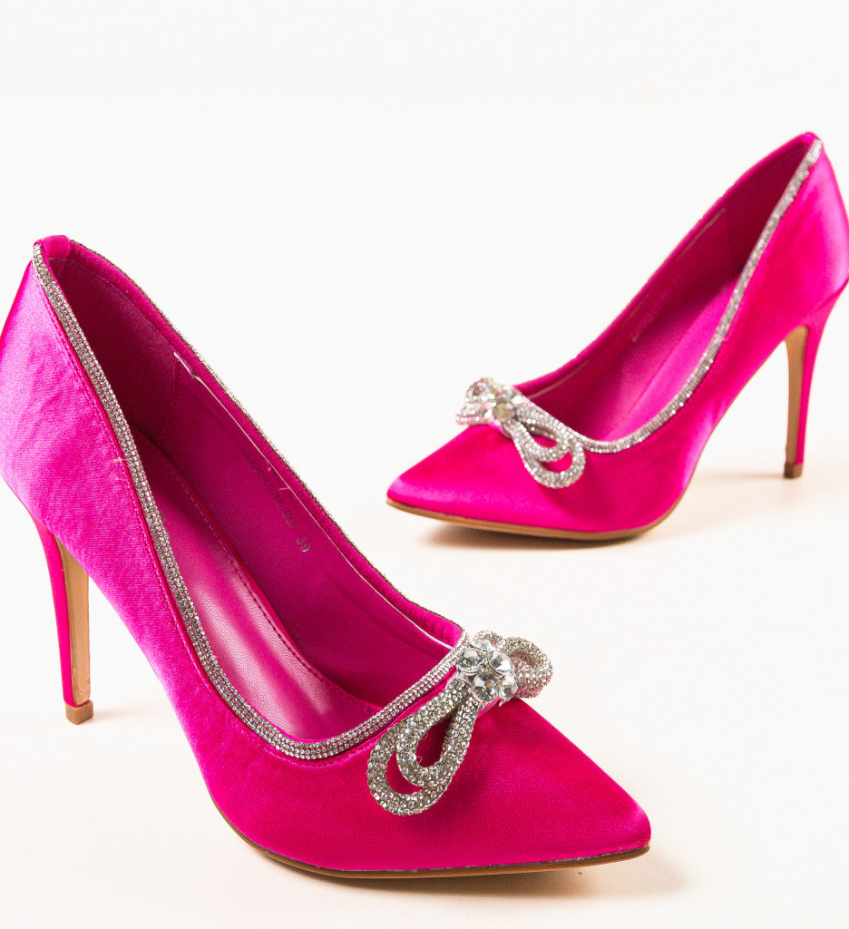 Poze Pantofi cu toc Reytar Fuchsia depurtat.ro 