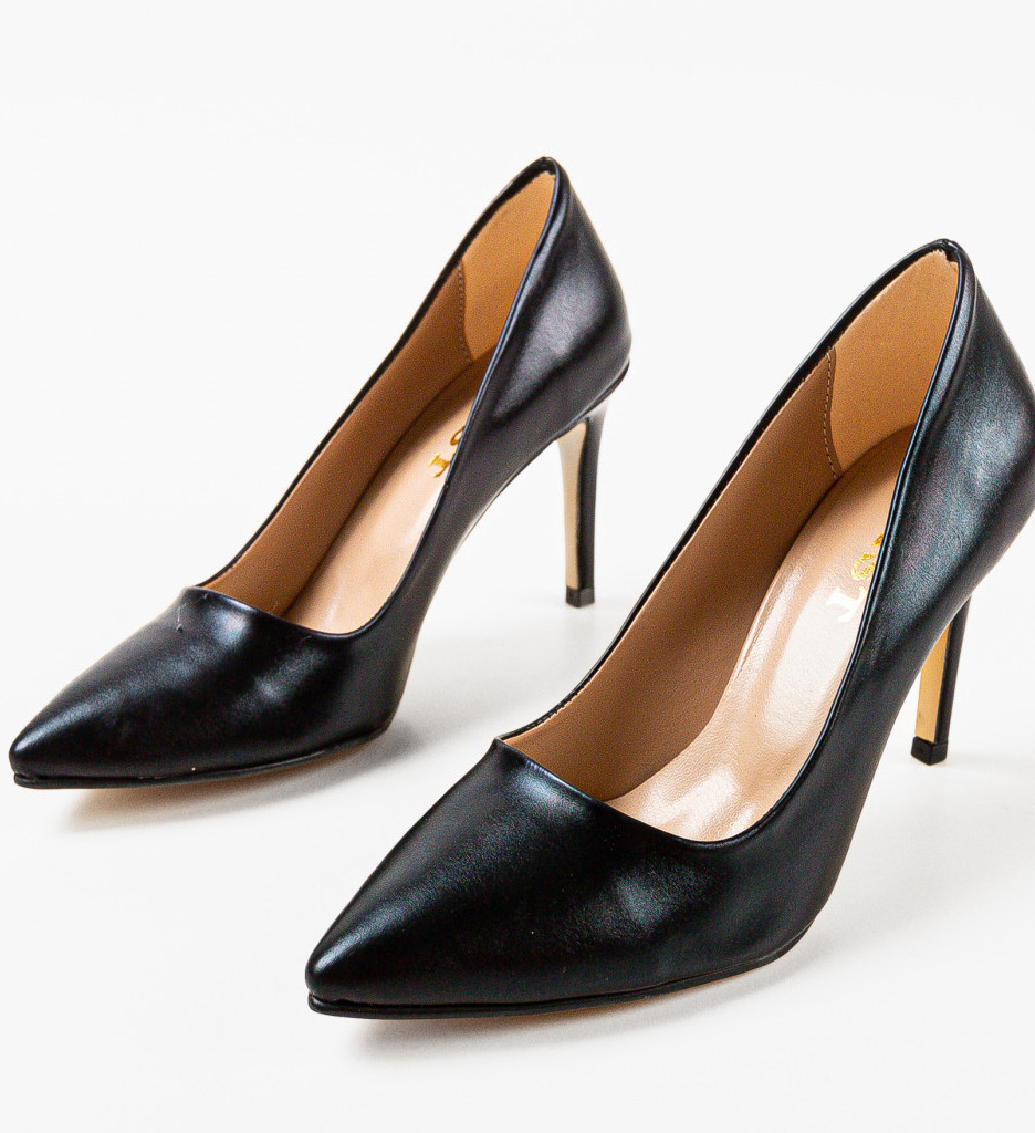 Poze Pantofi cu toc Weps Negri depurtat.ro 