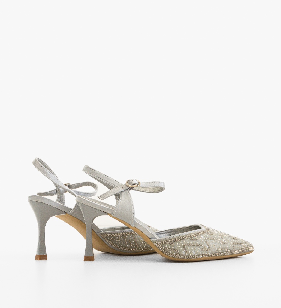 Pantofi dama Anytare Argintii - 2 | YEO