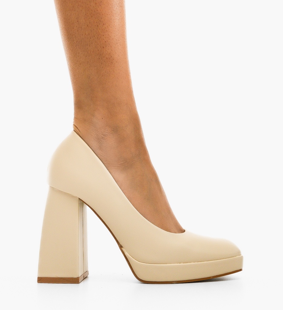 Pantofi dama Davis Bej - 3 | YEO