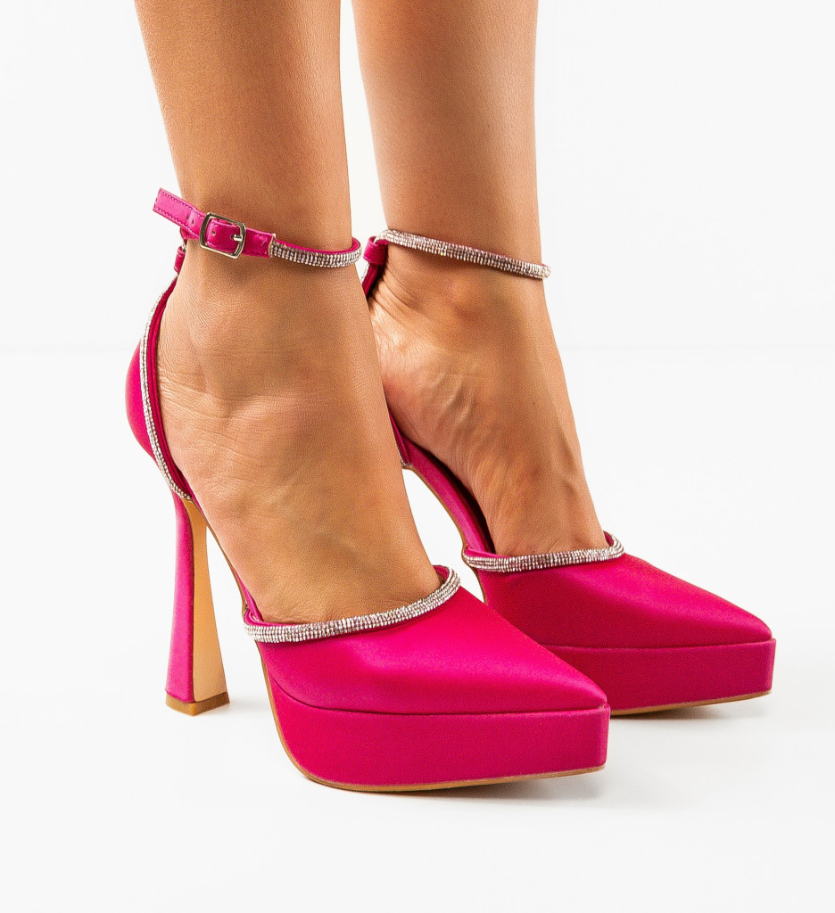 Pantofi dama Jaleh Fuchsia - 3 | YEO