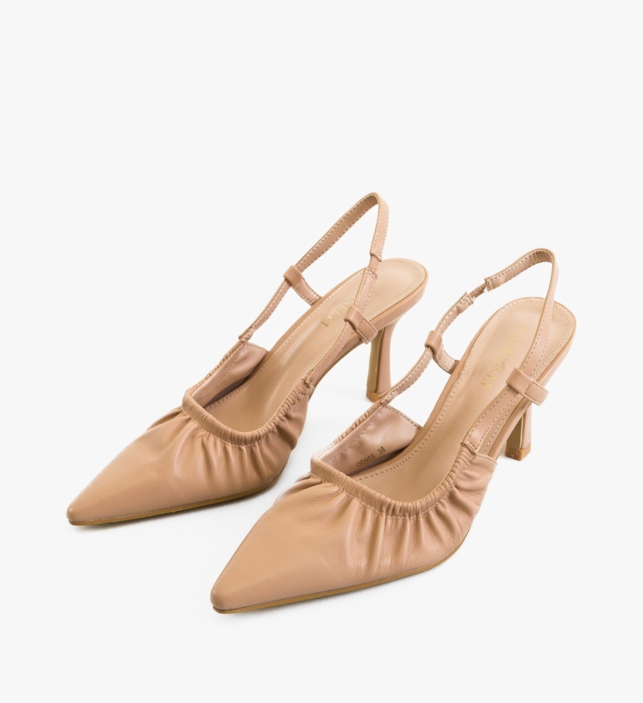 Pantofi dama Kuky Bej - 3 | YEO