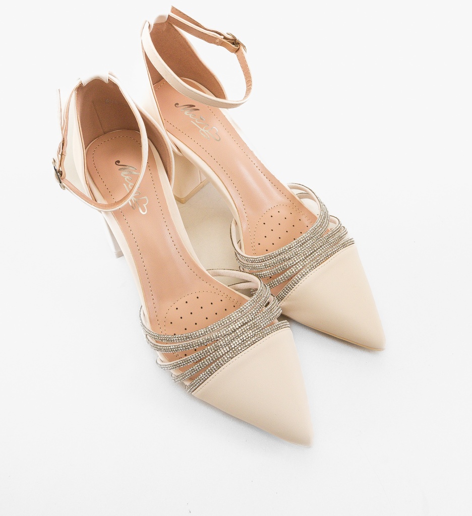 Pantofi dama Meny Bej - 2 | YEO