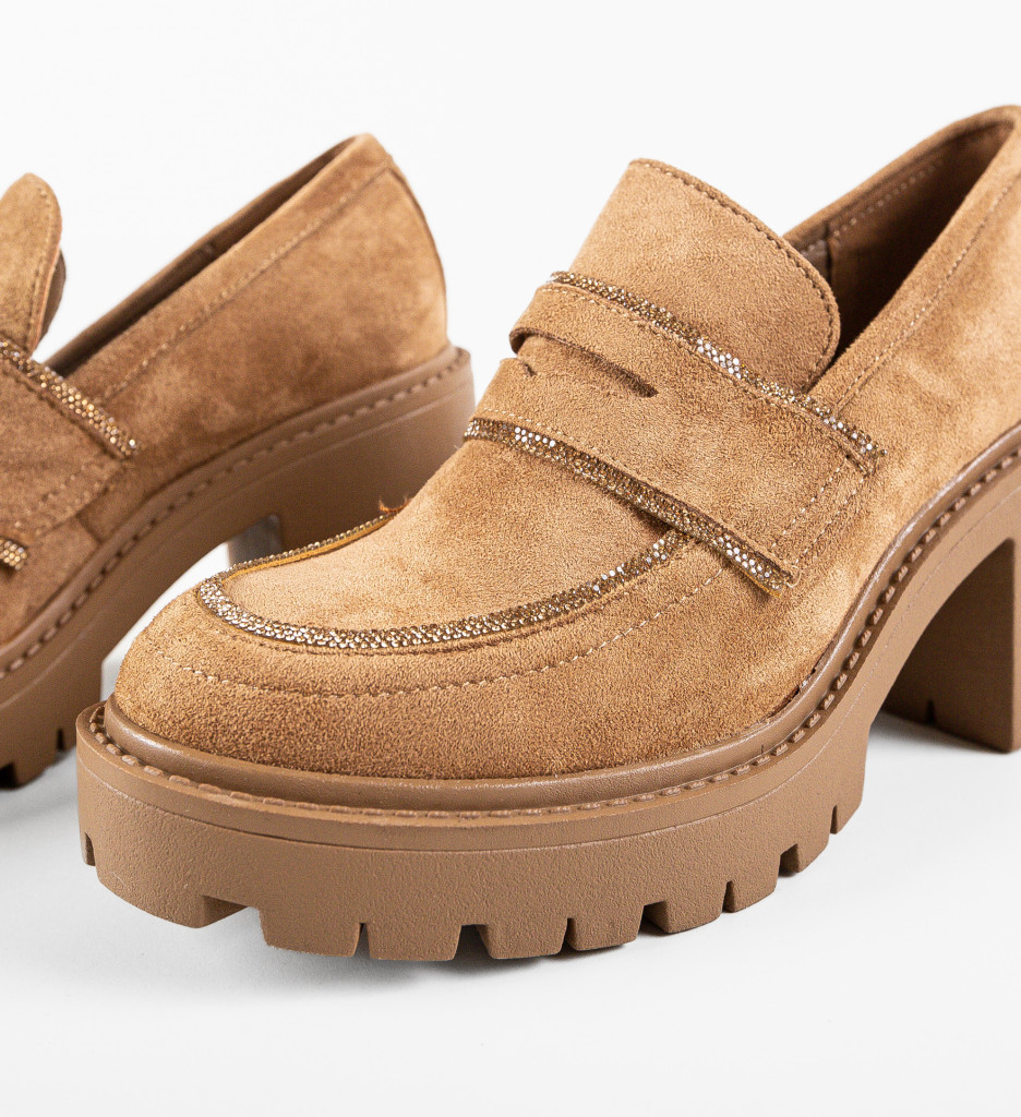 Pantofi dama Mose Camel - 5 | YEO