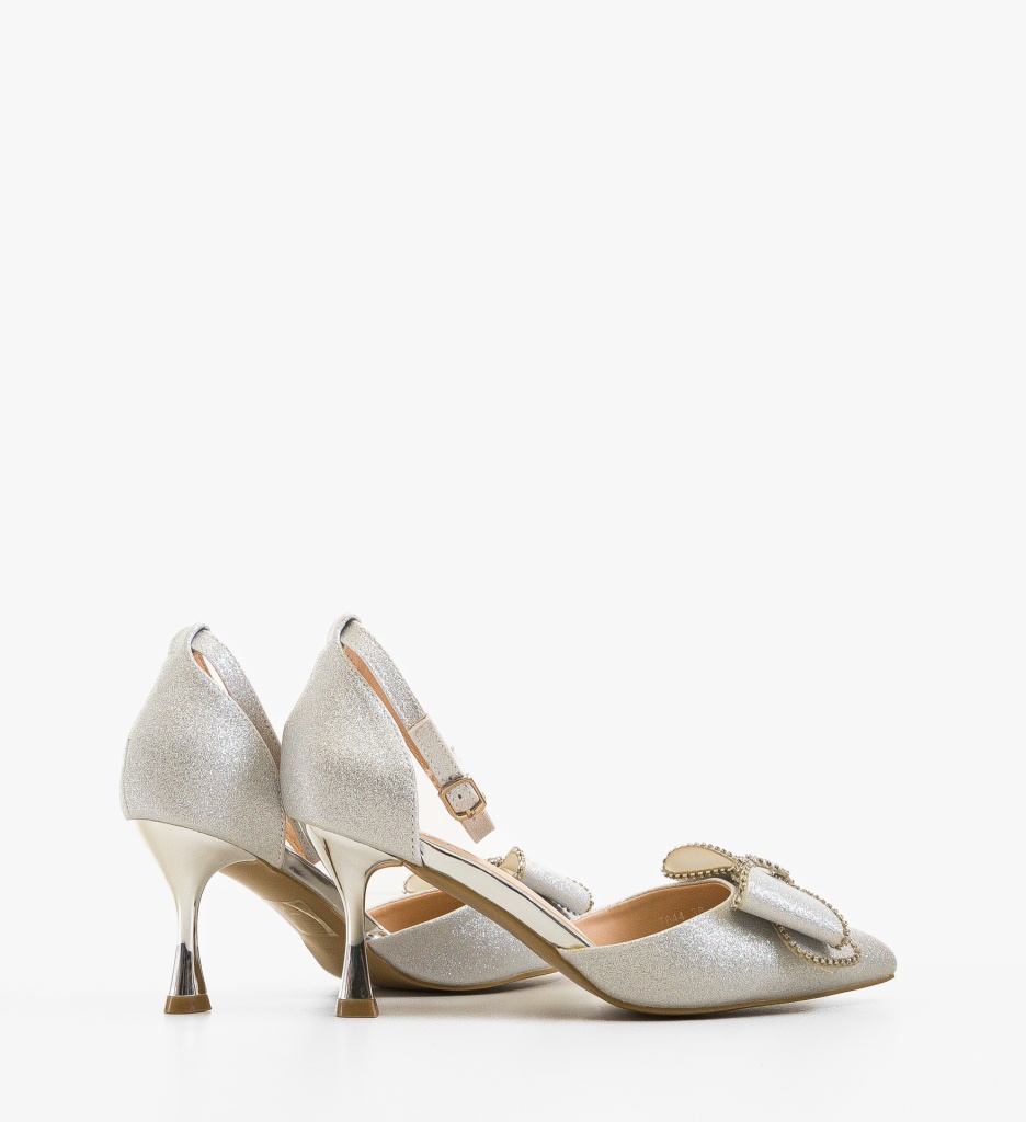 Pantofi dama Myrelam Argintii - 1 | YEO