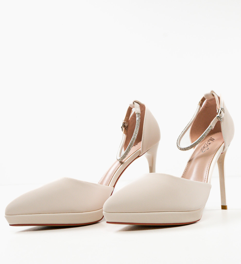 Pantofi dama Netta Bej - 4 | YEO