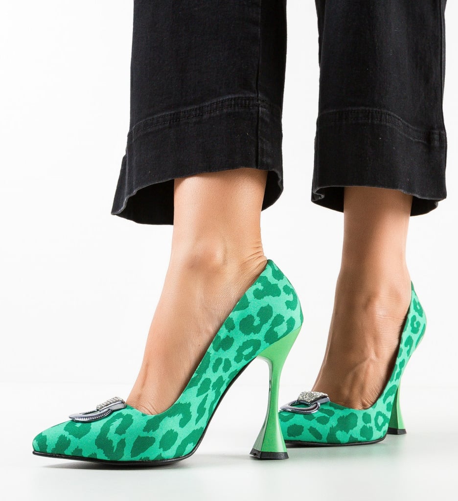 Pantofi dama Provok Verde - 3 | YEO