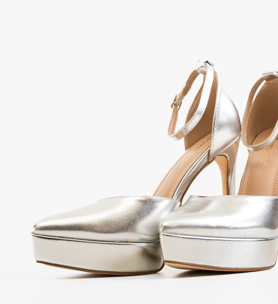 Pantofi dama Rada Argintii - 5 | YEO