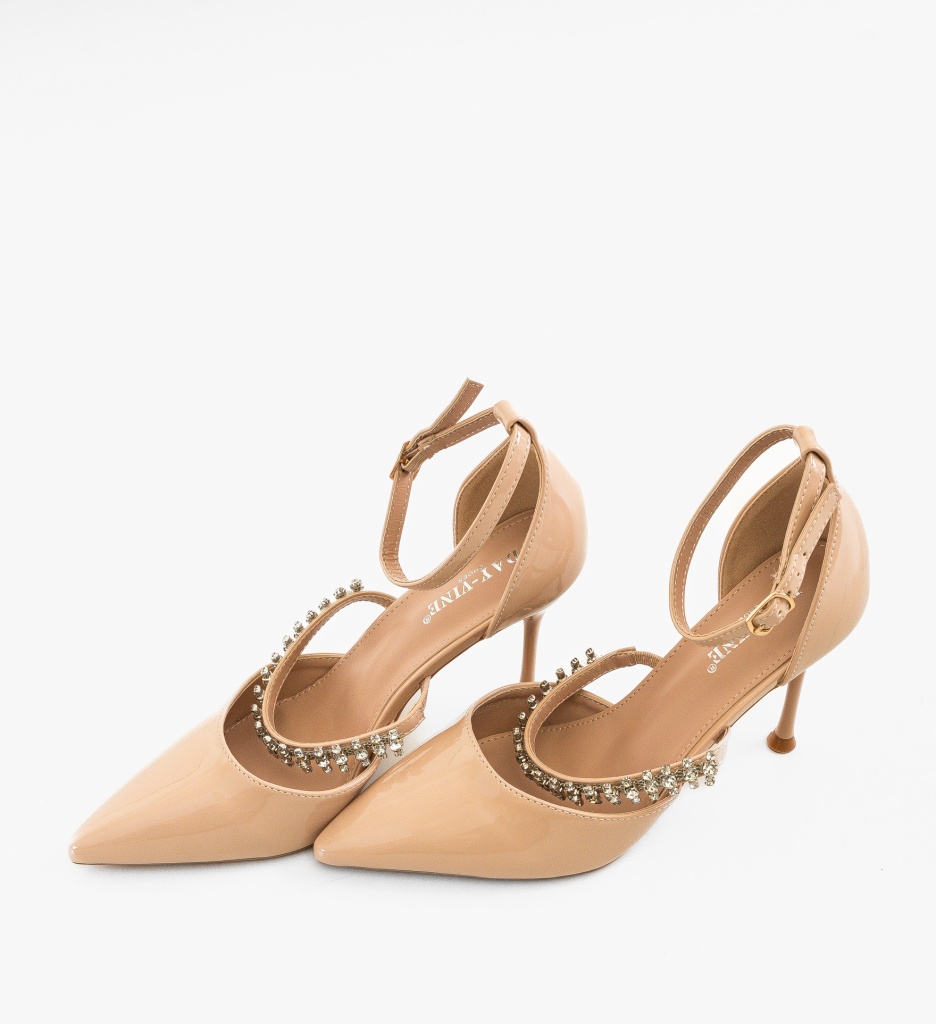 Pantofi dama Rhys Bej - 4 | YEO
