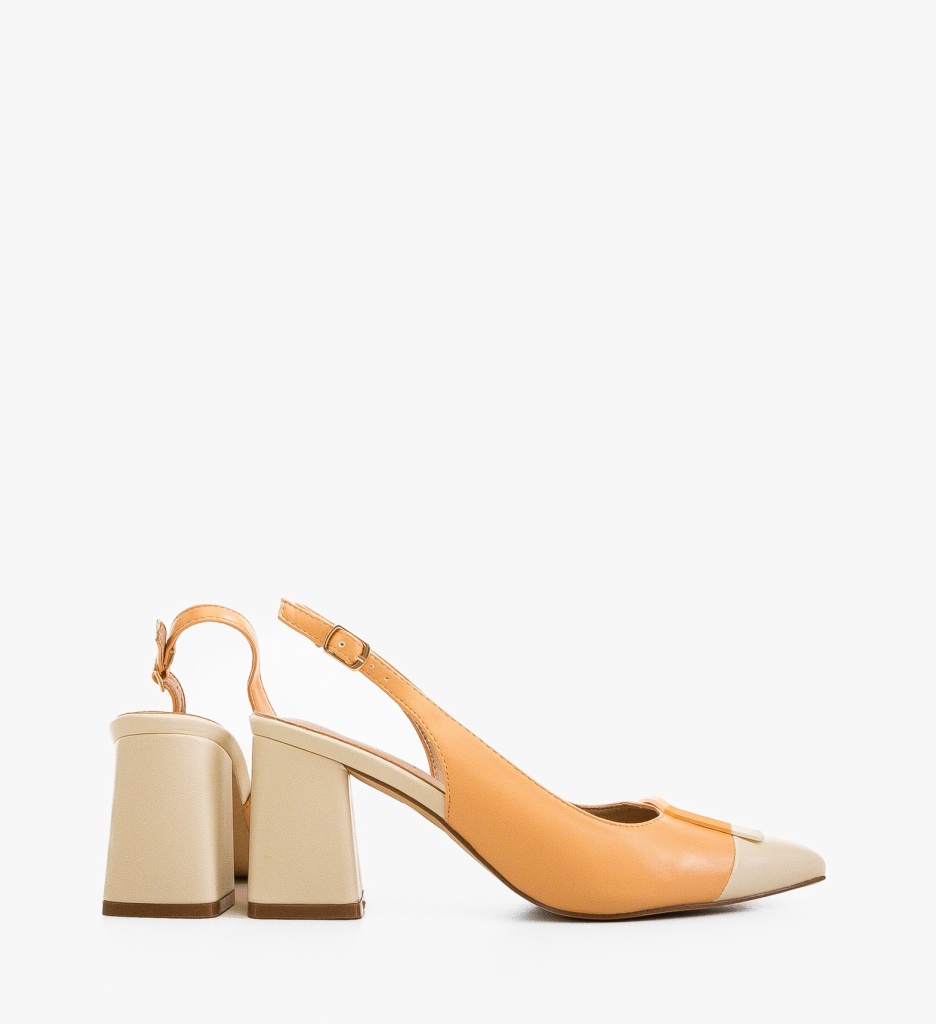 Pantofi dama Sandy Portocalii - 4 | YEO
