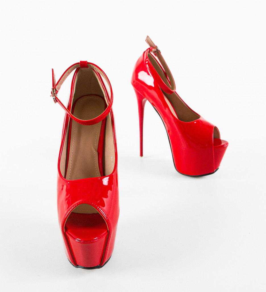 Poze Pantofi dama Vanak Rosii depurtat.ro 