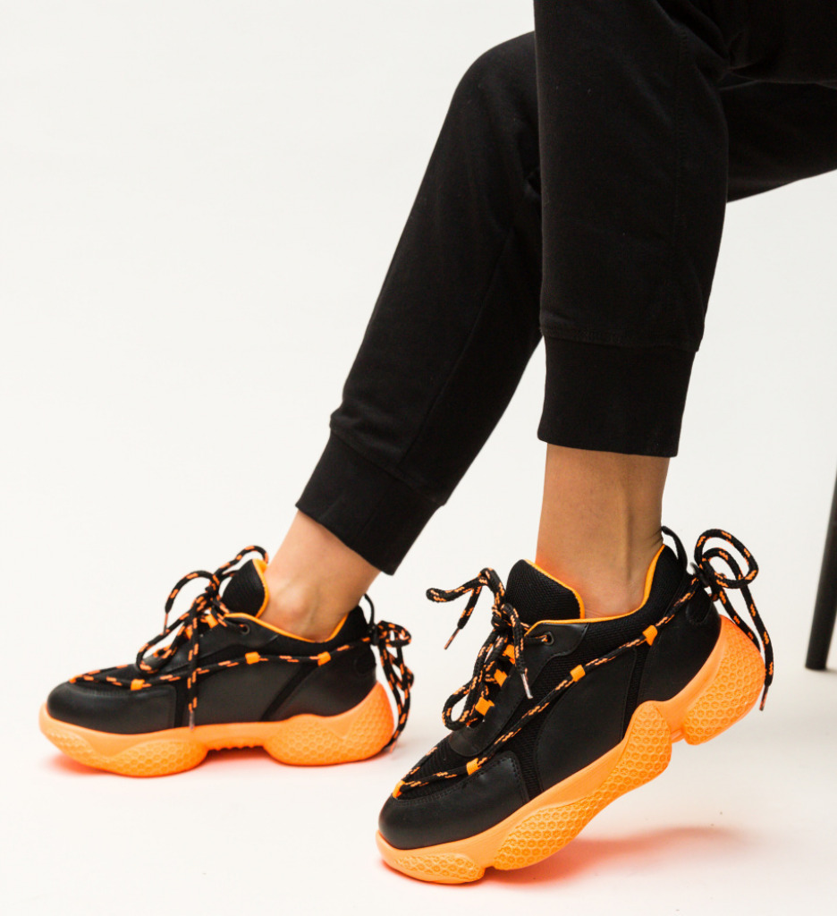 Pantofi Sport Kasey Portocalii - 1 | YEO
