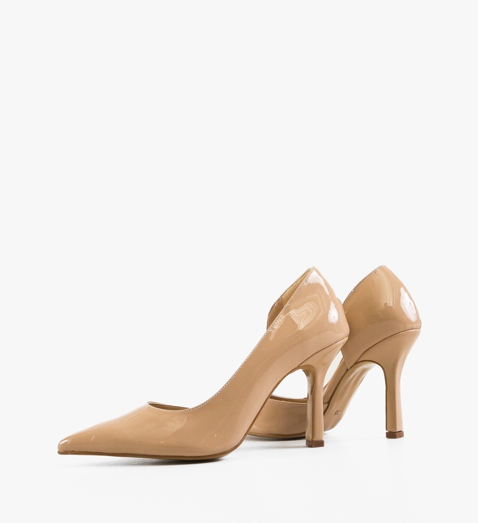 Pantofi stiletto dama Krol Bej 2