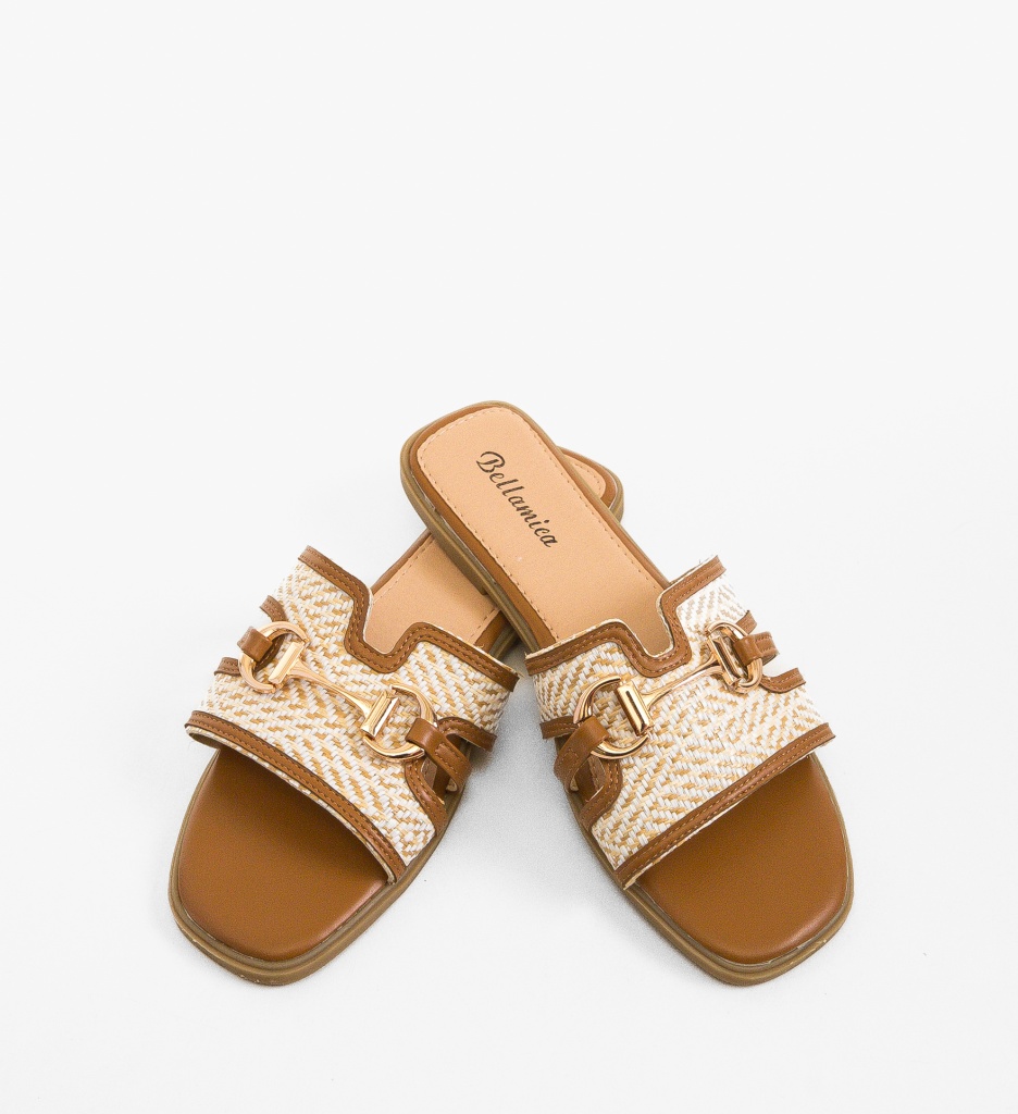 Papuci dama Belle Camel - 3 | YEO