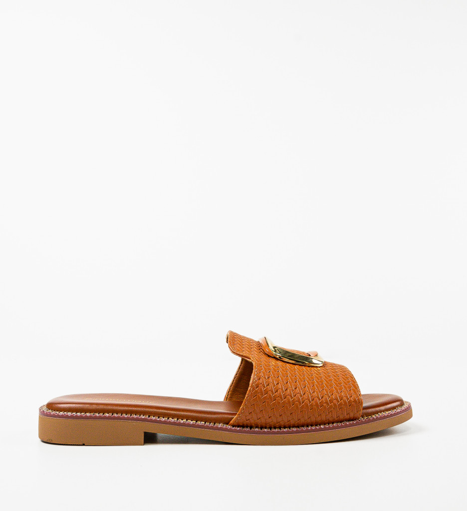 Papuci dama Domhn Camel - 3 | YEO