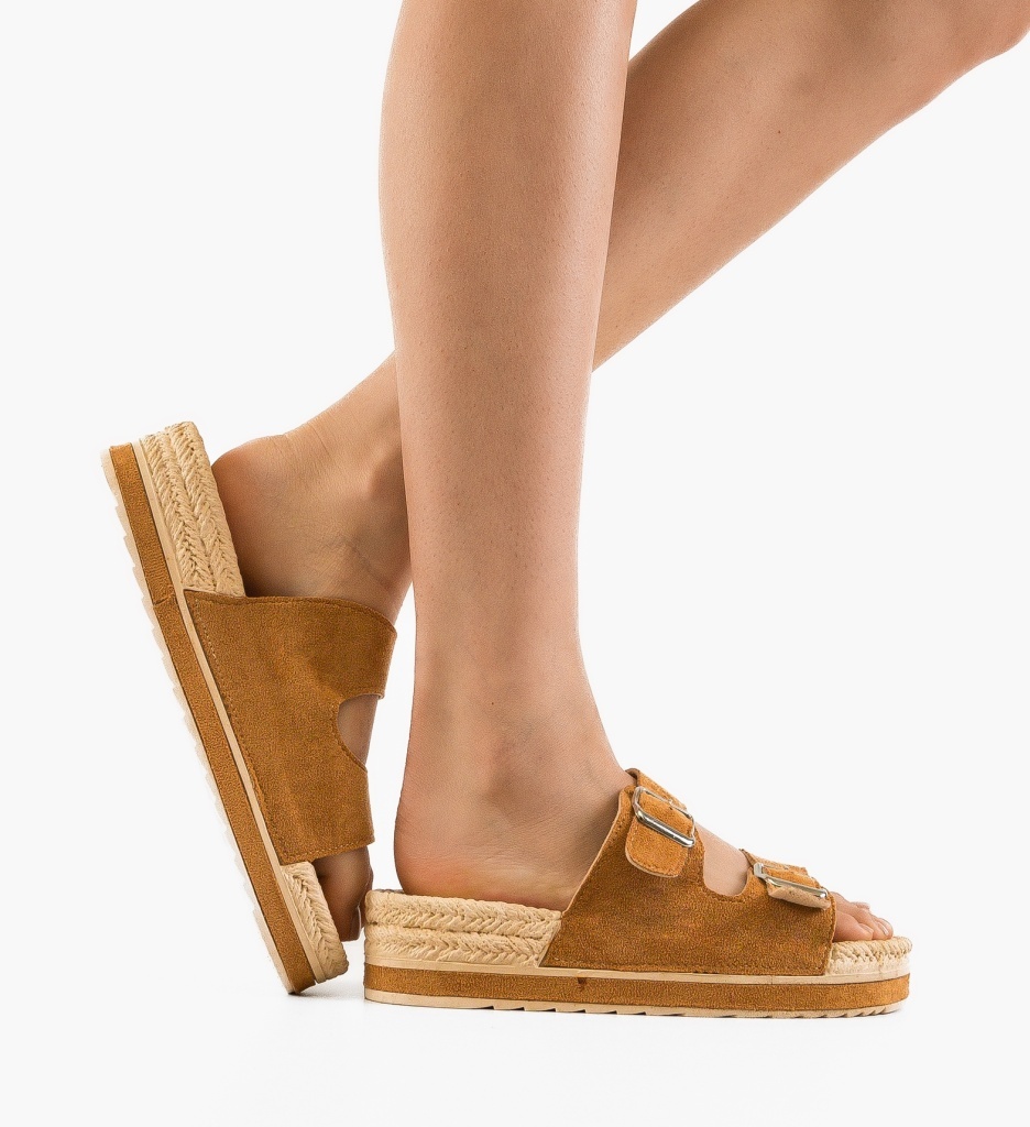 Papuci dama Roshun Camel
