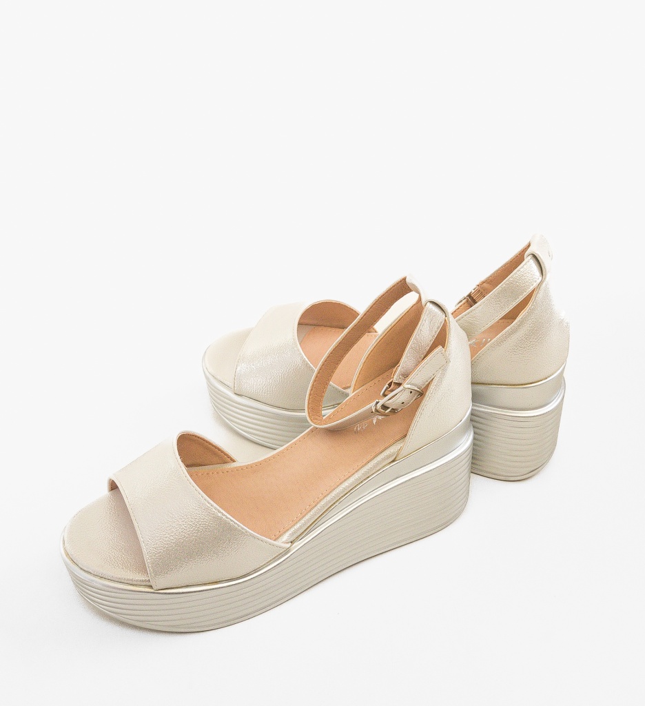 Platforme dama Danyz Argintii - 4 | YEO