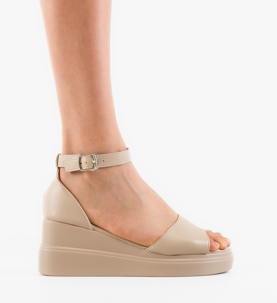 Platforme dama Honorus Bej - 4 | YEO