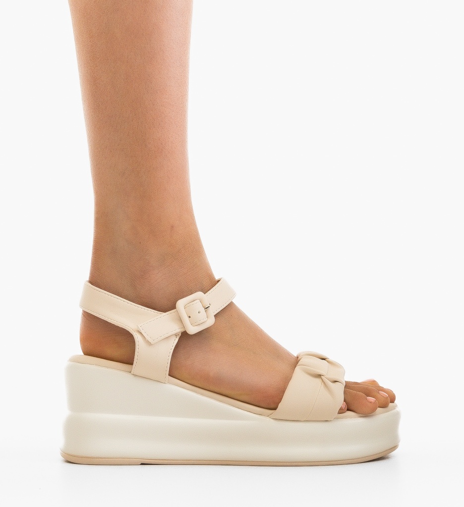 Platforme dama Nuska Bej - 3 | YEO