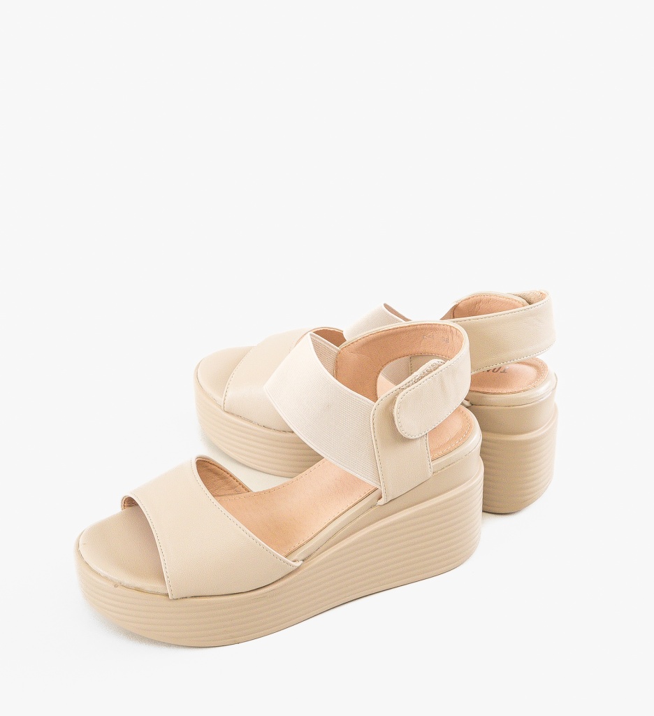 Platforme dama Priga Bej - 4 | YEO