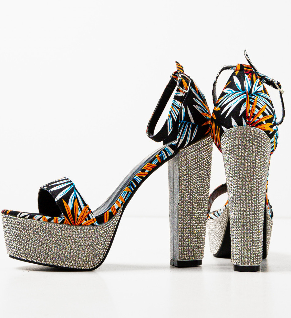 Poze Sandale cu toc Baird Portocalii depurtat.ro 