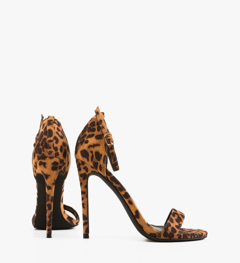 Sandale cu toc Perfect Animal Print - 4 | YEO