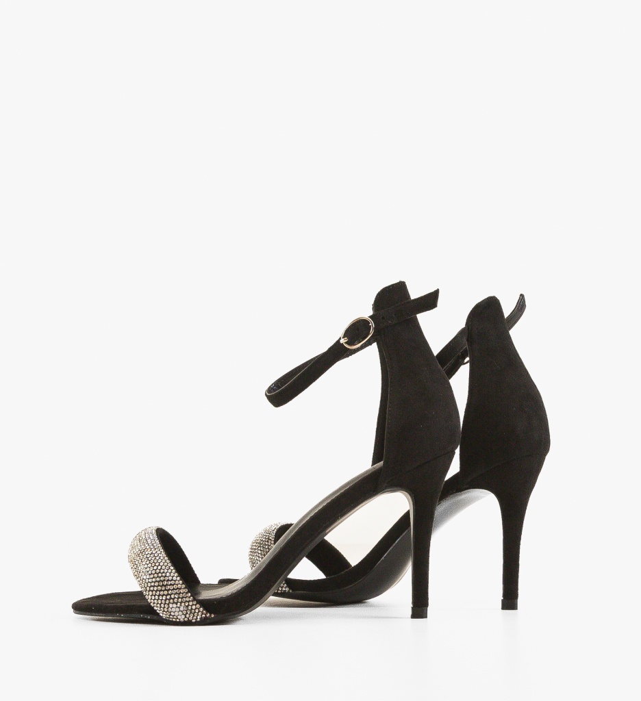 Sandale cu toc Riya Negre - 3 | YEO