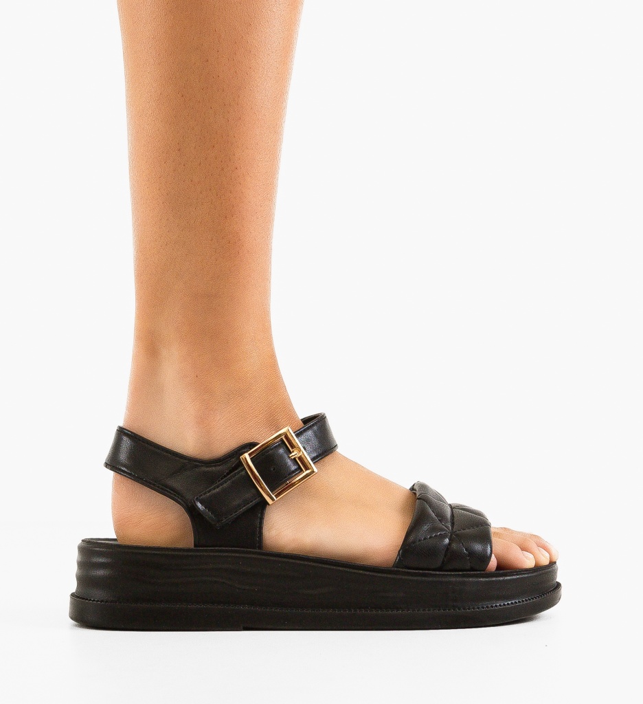 Sandale dama Deklor Negre - 5 | YEO
