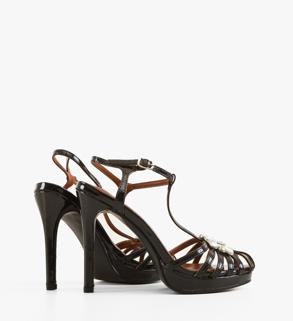 Sandale dama Ghimli Negre - 3 | YEO