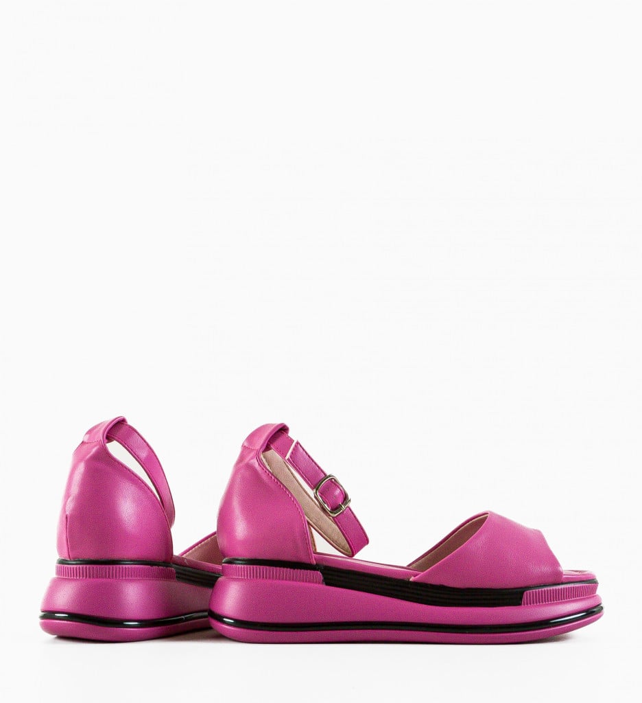 Sandale dama Grifon Fuchsia - 4 | YEO