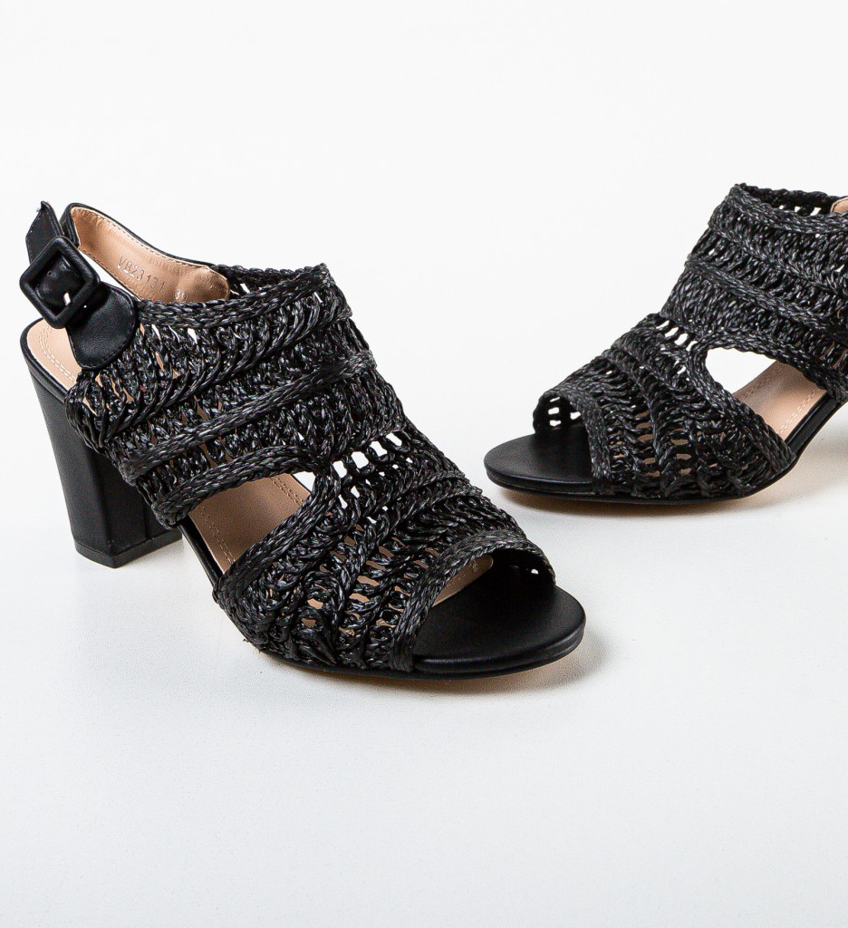 Poze Sandale dama Holly Negre depurtat.ro 