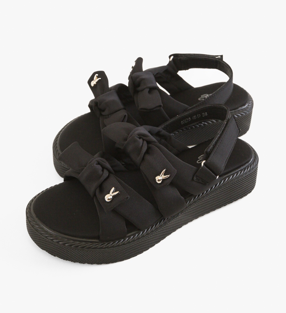 Sandale dama Magkul Negre - 4 | YEO