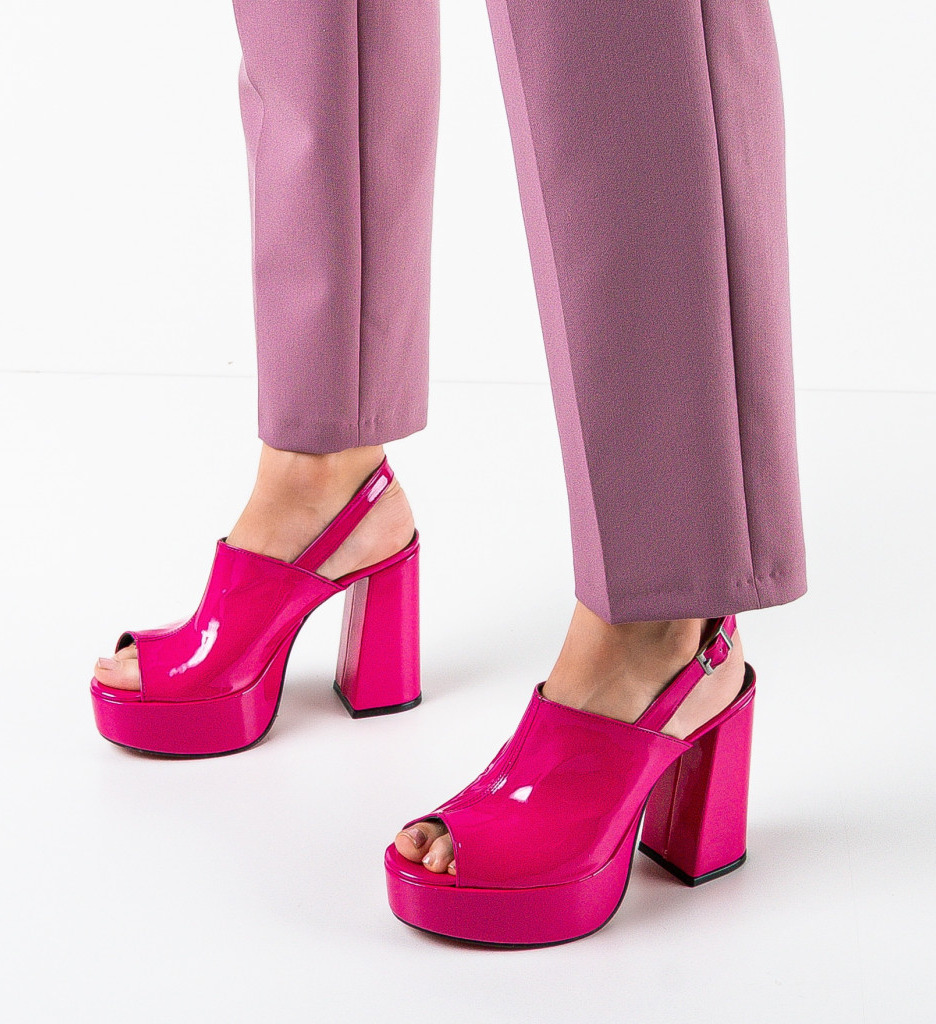 Sandale dama Niciera Fuchsia - 1 | YEO