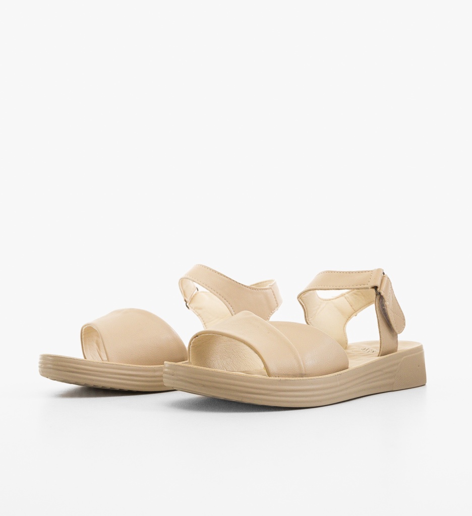 Sandale dama Ostiria Bej - 3 | YEO
