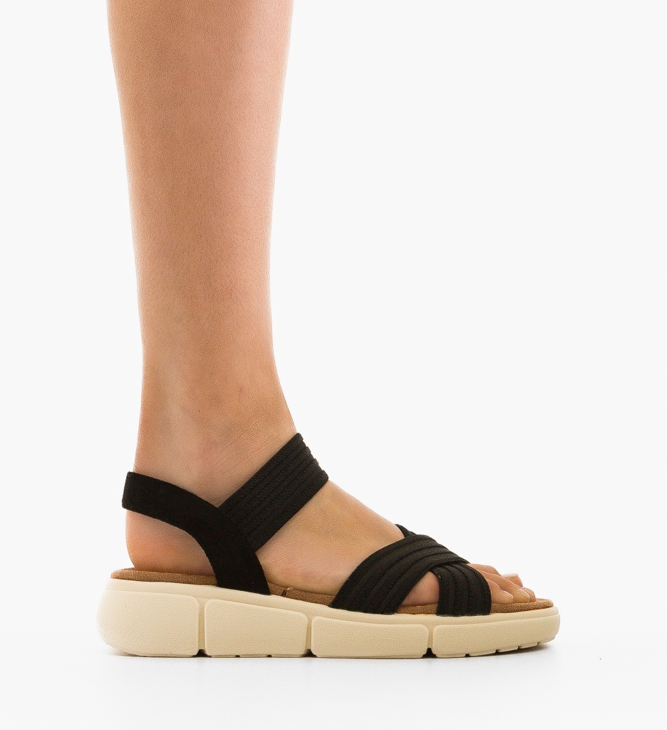 Sandale dama Raduku Negre - 5 | YEO